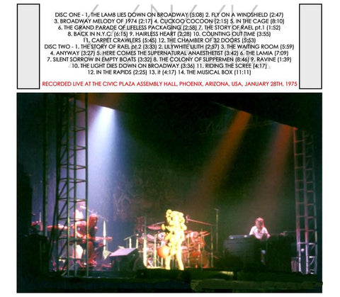 Genesis - The Lamb Live In Phoenix, AZ, January 28, 1975