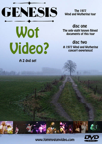 Genesis - Wot Video? Wind and Wuthering tour 1977 2DVD Set