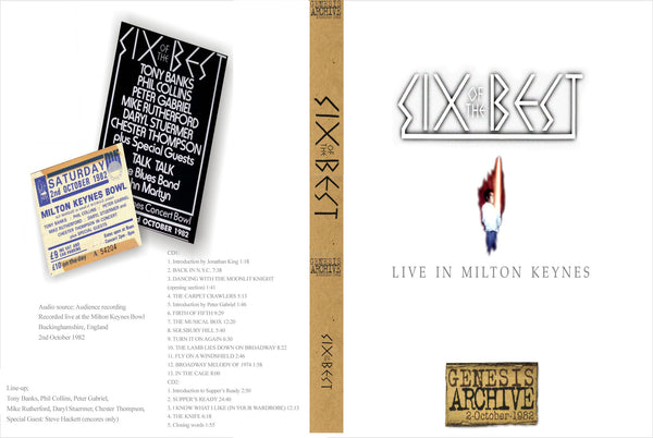 Genesis Six Of The Best Reunion, Milton Keynes Oct. 2, 1982
