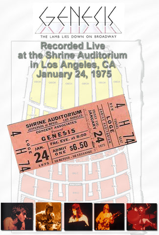 Genesis The Lamb Live At The Shrine 1975 3-disc 2Cd/Dvd Set