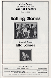 The Rolling Stones Capitol Theater, NJ 6/14/1978