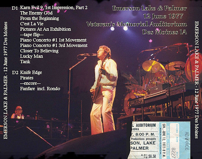 洋楽 Emerson Lake & Palmer on Tour with US 19 Emerson Lake & Palmer on Tour with US 19 - メルカリ
