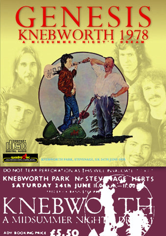 Genesis Live At Knebworth June 29, 1978 2CDr Set