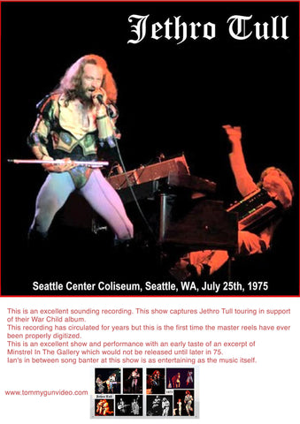 Jethro Tull Live In Seattle July 25, 1975 2CD Set