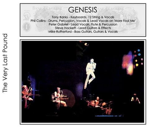 Genesis - Academy Of Music, NYC, NY - May 6, 1974